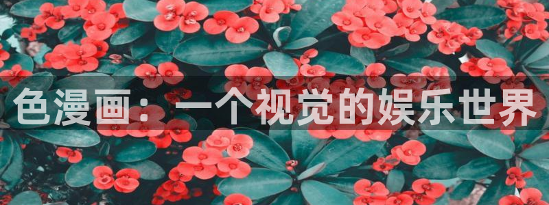 邂逅韩漫画：色漫画：一个视觉的娱乐世界
